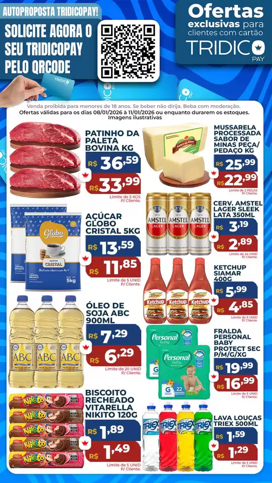 Catálogo Supermercados Tridico em Volta Redonda | Ofertas TridicoPay | 2026-01-08T00:00:00.000Z - 2026-01-11T00:00:00.000Z