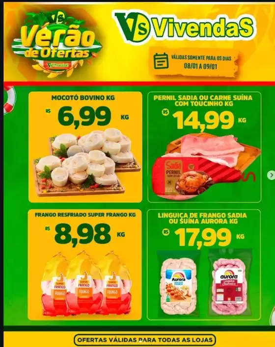 Catálogo Vivendas Supermercado em Volta Redonda | Verão De Ofertas | 2026-01-08T00:00:00.000Z - 2026-01-09T00:00:00.000Z