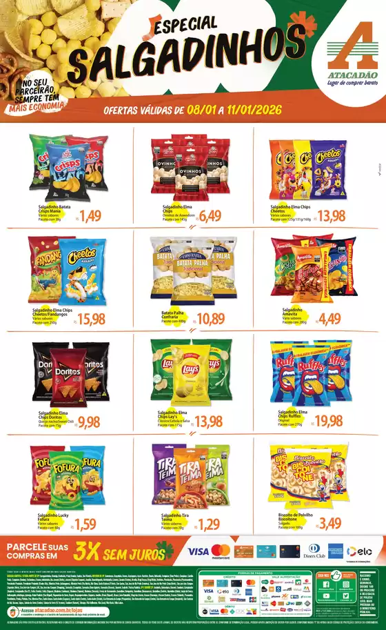 Catálogo Atacadão em Santo André | Atacadão - Salgadinhos | 2026-01-08T00:00:00.000Z - 2026-01-11T00:00:00.000Z