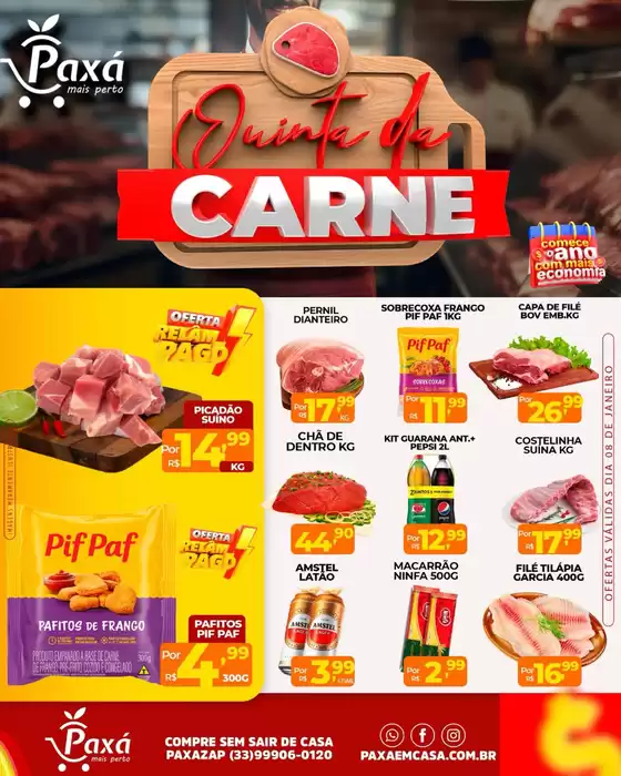 Catálogo Paxá Supermercados em Florianópolis | Quinta Da Carne | 2026-01-08T00:00:00.000Z - 2026-01-08T00:00:00.000Z