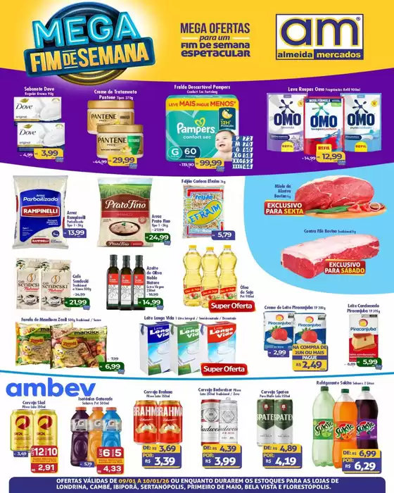 Catálogo Almeida Mercados em Piratininga | Mega Fim de Semana | 2026-01-09T00:00:00.000Z - 2026-01-10T00:00:00.000Z