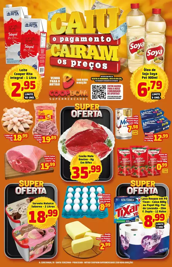 Catálogo CoopBom em Piratininga | CAIU PAGAMENTO, CAÍRAM OS PREÇOS | 2026-01-09T00:00:00.000Z - 2026-01-11T00:00:00.000Z