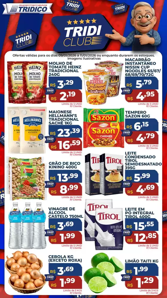 Catálogo Supermercados Tridico em Campo Grande | Tridiclub | 2026-01-09T00:00:00.000Z - 2026-01-11T00:00:00.000Z
