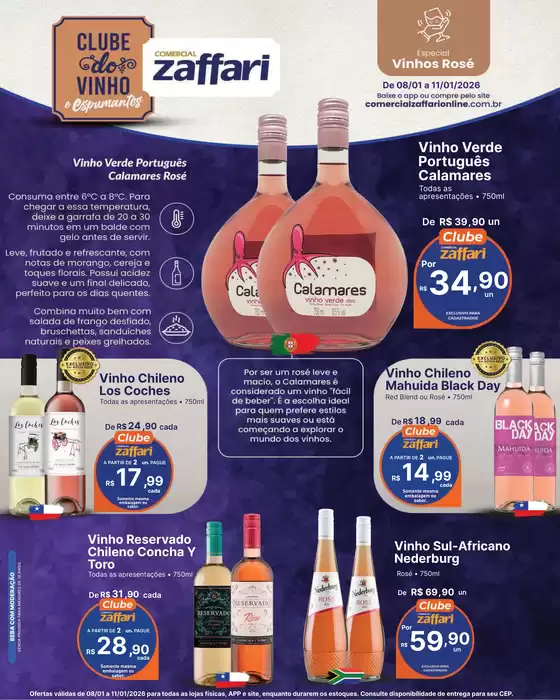 Catálogo Comercial Zaffari em Navegantes | CLUBE DO VINHO | 2026-01-08T00:00:00.000Z - 2026-01-11T00:00:00.000Z