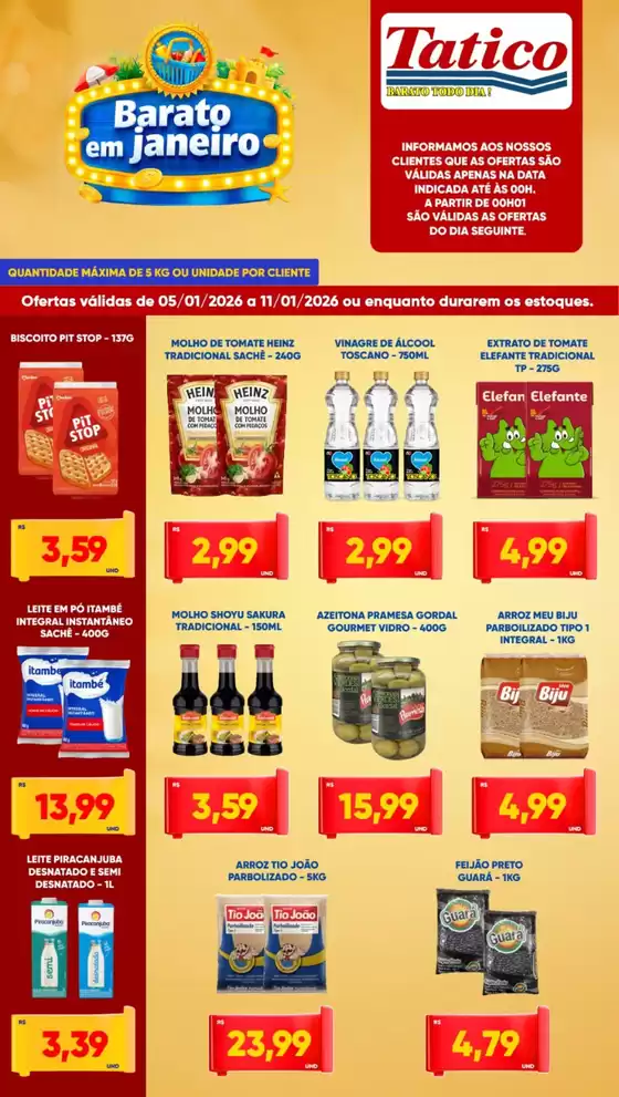 Catálogo Tatico em Navegantes | Nossas melhores pechinchas | 2026-01-05T00:00:00.000Z - 2026-01-11T00:00:00.000Z