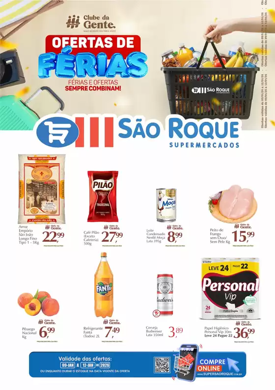 Catálogo São Roque Supermercados | Ofertas Supermercados São Roque | 2026-01-09T00:00:00.000Z - 2026-01-12T00:00:00.000Z