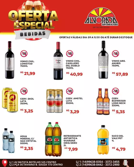 Catálogo Alvorada Supermercados em Guarulhos | Ofertas especiais atraentes para todos | 2026-01-09T00:00:00.000Z - 2026-01-11T00:00:00.000Z