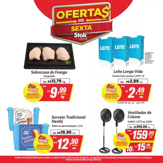 Catálogo Stok Center em Guarulhos | 51622 Lamina stok center TV Diaria RS e SC 09 de janeiro | 2026-01-09T00:00:00.000Z - 2026-01-09T00:00:00.000Z