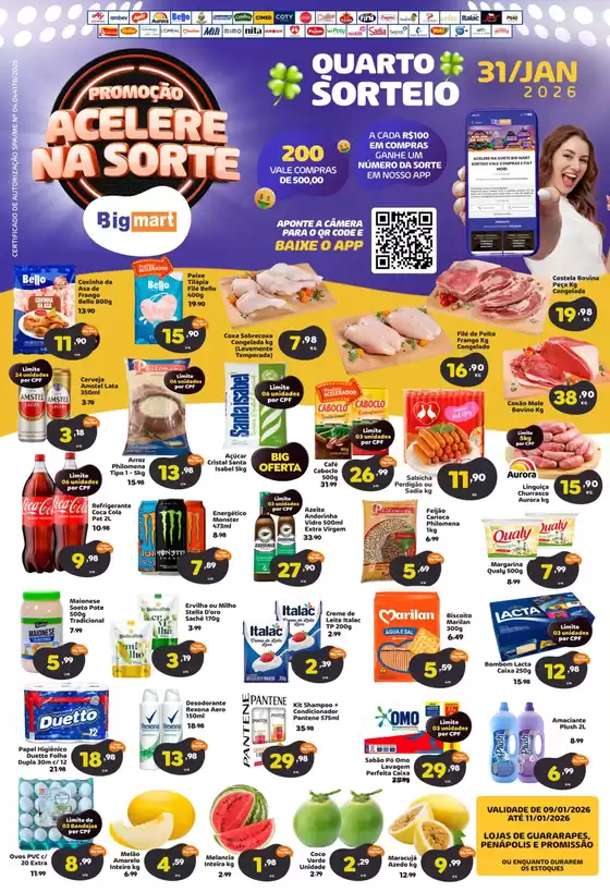 Catálogo Bigmart | Ofertas para caçadores de pechinchas | 2026-01-09T00:00:00.000Z - 2026-01-11T00:00:00.000Z