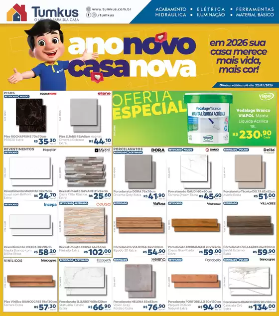 Catálogo Tumkus em Campinas | Tabloide Tumkus | 2026-01-12T00:00:00.000Z - 2026-01-22T00:00:00.000Z