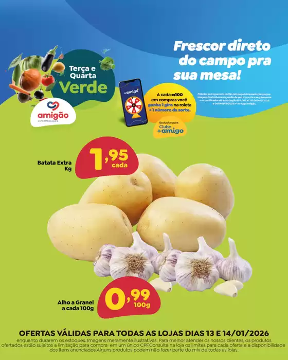 Catálogo Amigão Supermercados em Londrina | Terça E Quarta Verde | 2026-01-13T00:00:00.000Z - 2026-01-14T00:00:00.000Z