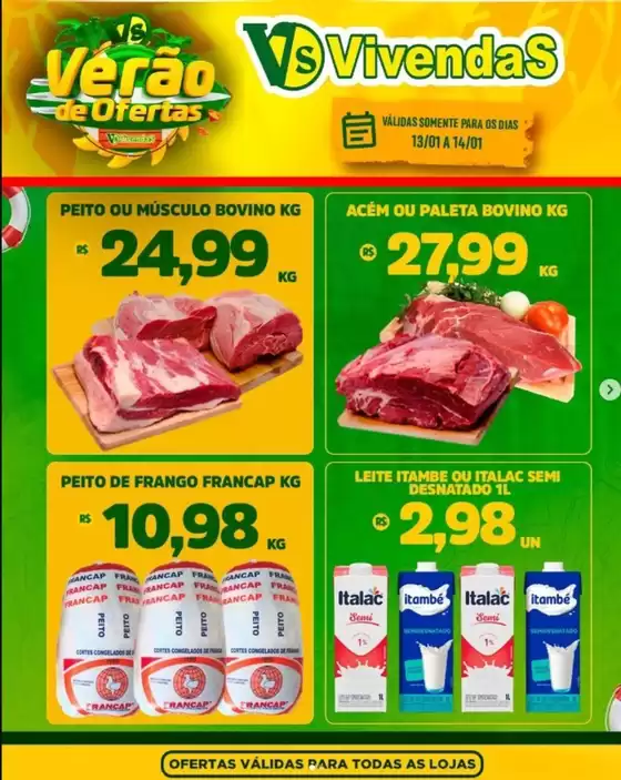 Catálogo Vivendas Supermercado em Itaquaquecetuba | Verão De Ofertas | 2026-01-13T00:00:00.000Z - 2026-01-14T00:00:00.000Z