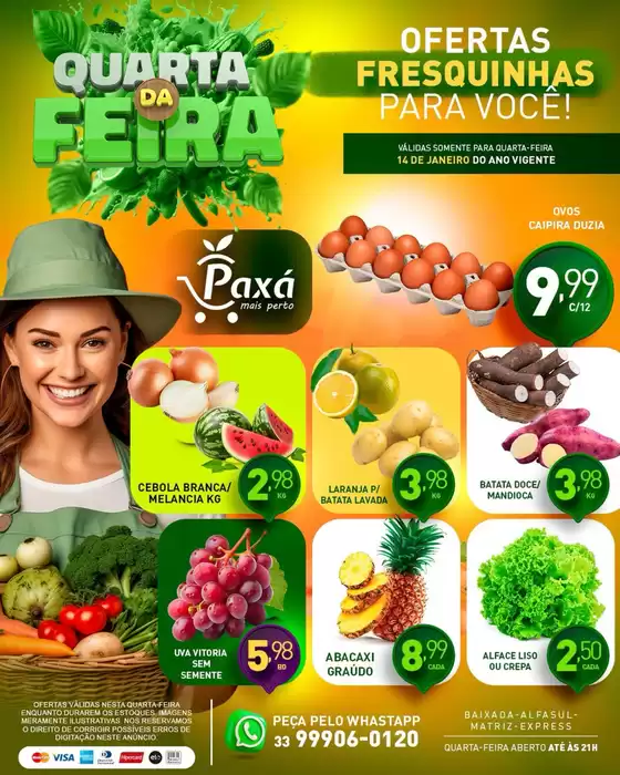 Catálogo Paxá Supermercados em São Bernardo do Campo | Quarta Da Feira | 2026-01-14T00:00:00.000Z - 2026-01-14T00:00:00.000Z