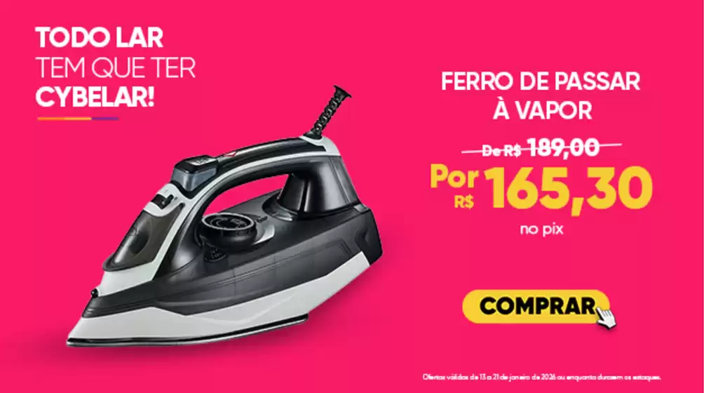 Catálogo Cybelar | Melhores ofertas para compradores econômicos | 2026-01-13T00:00:00.000Z - 2026-01-21T00:00:00.000Z