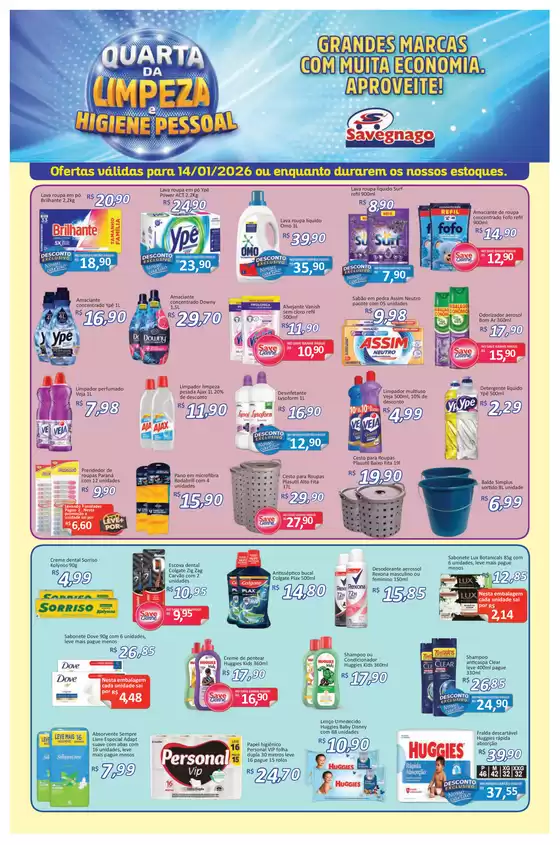 Catálogo Supermercado Savegnago em Vila Velha | Ofertas do Savegnago Bebedouro | 2026-01-14T00:00:00.000Z - 2026-01-14T00:00:00.000Z