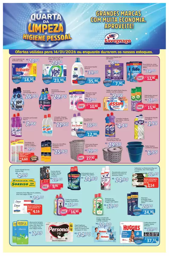 Catálogo Supermercado Savegnago em Vila Velha | ofertas do Savegnago Jaboticabal | 2026-01-14T00:00:00.000Z - 2026-01-14T00:00:00.000Z