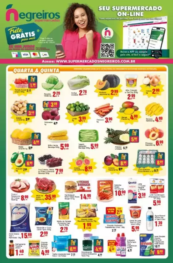Catálogo Negreiros Supermercados em Vila Velha | Encarte Negreiros Supermercados | 2026-01-14T00:00:00.000Z - 2026-01-15T00:00:00.000Z