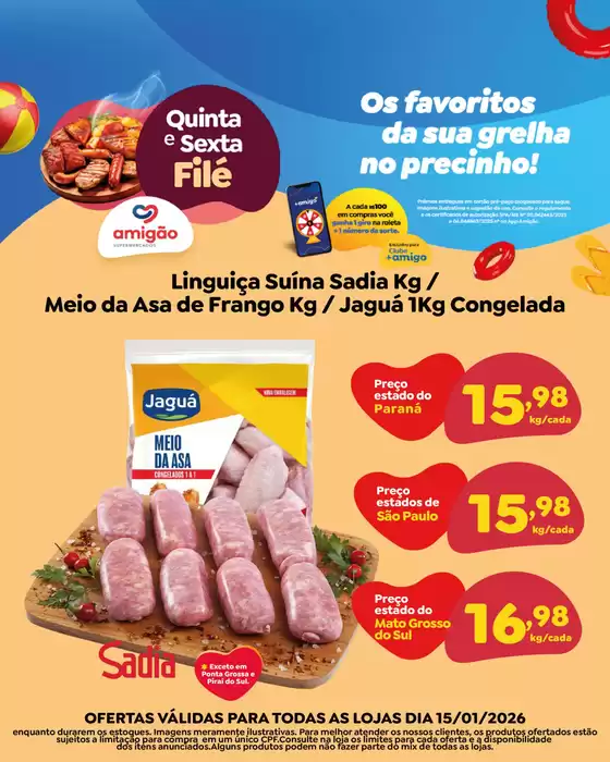 Catálogo Amigão Supermercados em São Paulo | Quinta E Sexta Filé | 2026-01-15T00:00:00.000Z - 2026-01-15T00:00:00.000Z