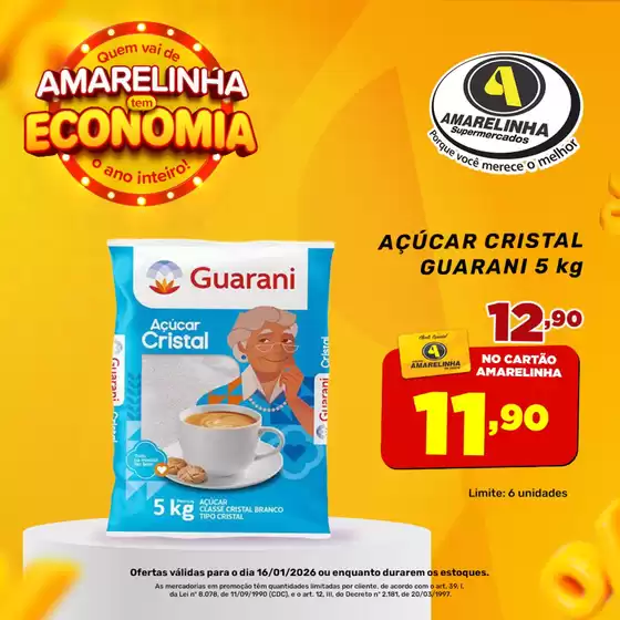 Catálogo Amarelinha Supermercados | AMARELINHA tem ECONOMIA | 2026-01-16T00:00:00.000Z - 2026-01-16T00:00:00.000Z