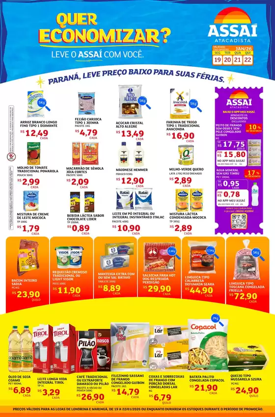 Catálogo Assaí Atacadista | Nossas melhores pechinchas | 2026-01-19T00:00:00.000Z - 2026-01-22T00:00:00.000Z