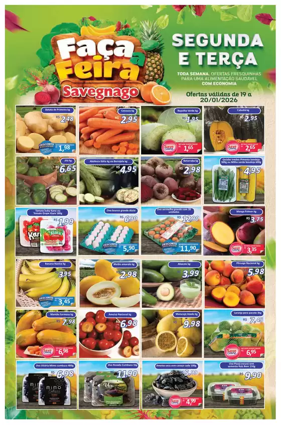 Catálogo Supermercado Savegnago em Blumenau | ofertas do Savegnago Jaboticabal | 2026-01-19T00:00:00.000Z - 2026-01-20T00:00:00.000Z