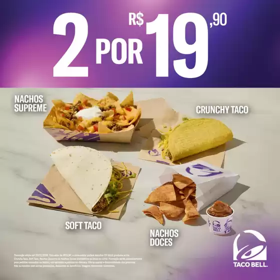 Catálogo Taco Bell em Goiânia | Cupom Taco Bell | 2026-01-20T00:00:00.000Z - 2026-02-23T00:00:00.000Z