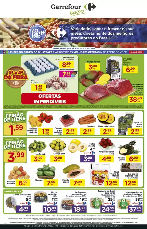 Catálogo Carrefour Bairro em Nova Iguaçu | FEIRA | 2026-01-20T00:00:00.000Z - 2026-01-21T00:00:00.000Z