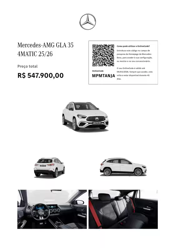 Catálogo Mercedes-Benz | Mercedes-AMG GLA 35 4MATIC 25/26 | 2026-01-20T00:00:00.000Z - 2026-12-31T00:00:00.000Z