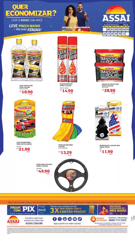 Catálogo Assaí Atacadista em Araras | Preços válidos de 20/01/2026 até 31/01/2026 | 2026-01-20T00:00:00.000Z - 2026-01-31T00:00:00.000Z
