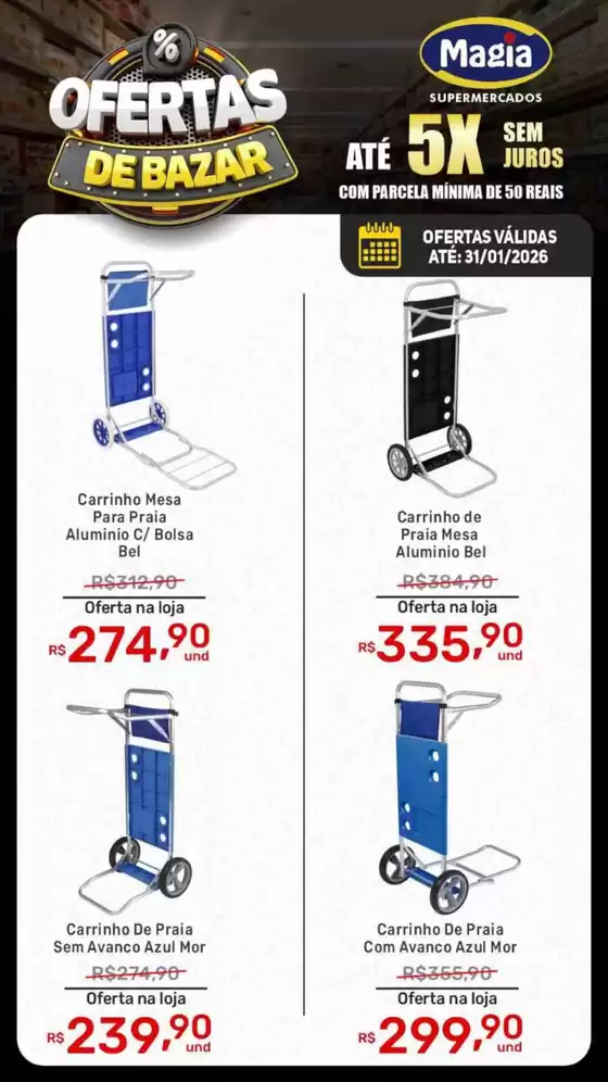 Catálogo Supermercados Magia em Araras | Ofertas De Bazar | 2026-01-20T00:00:00.000Z - 2026-01-31T00:00:00.000Z