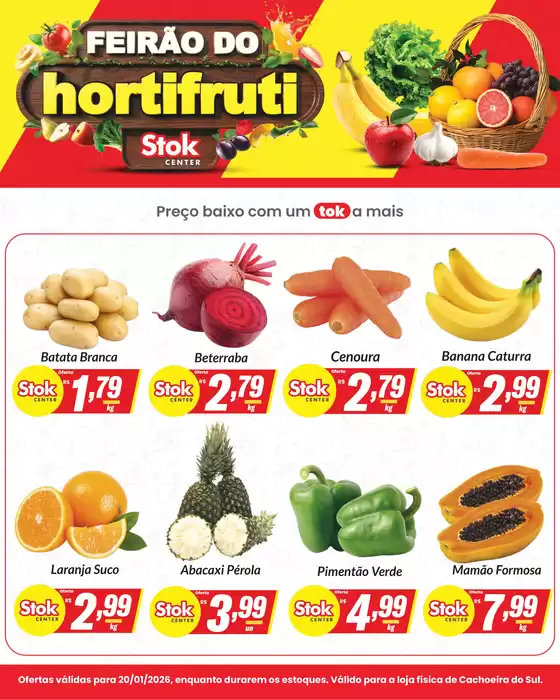 Catálogo Stok Center | Feirao do Horti Cachoeira do Sul 20 de janeiro min | 2026-01-20T00:00:00.000Z - 2026-01-20T00:00:00.000Z