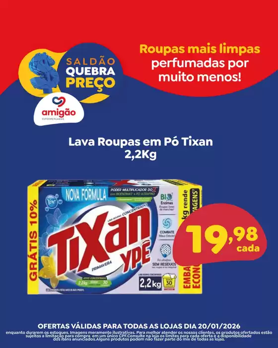 Catálogo Amigão Supermercados em Curitiba | Ofertas exclusivas | 2026-01-20T00:00:00.000Z - 2026-01-20T00:00:00.000Z