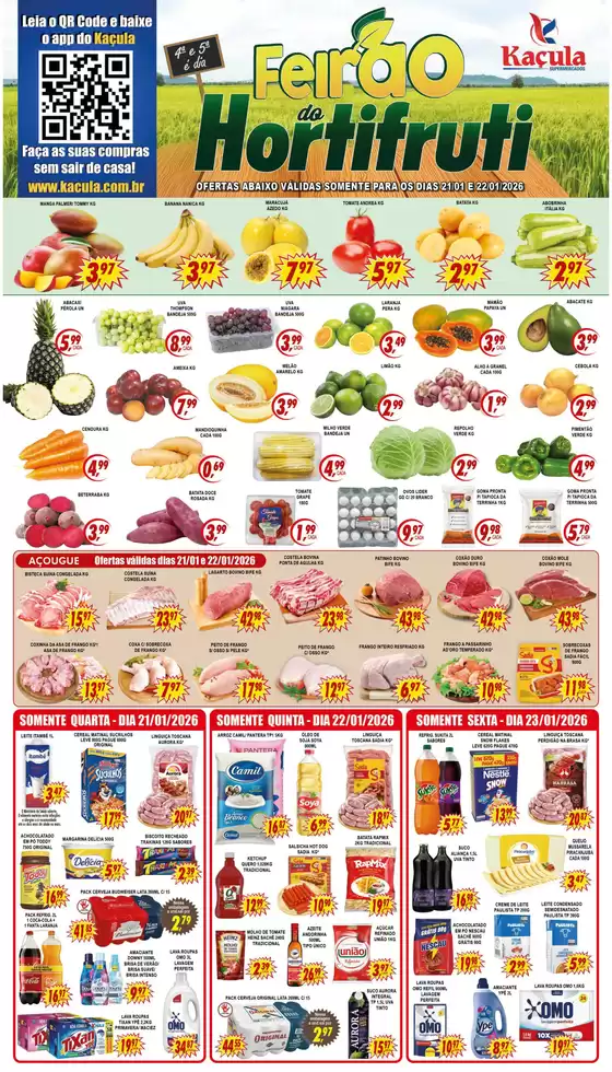 Catálogo Kaçula Supermercados em Americana | Encarte Kaçula Supermercados | 2026-01-21T00:00:00.000Z - 2026-01-23T00:00:00.000Z