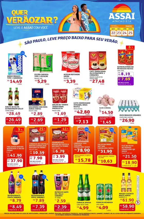 Catálogo Assaí Atacadista em Aracruz | Ampla seleção de ofertas | 2026-01-22T00:00:00.000Z - 2026-01-25T00:00:00.000Z