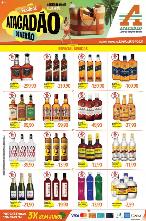 Catálogo Atacadão em Governador Valadares | Atacadão - Bebidas | 2026-01-22T00:00:00.000Z - 2026-01-25T00:00:00.000Z