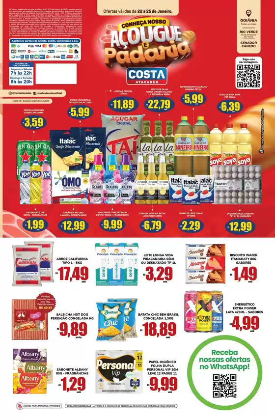 Catálogo Costa Atacadão em Aracruz | Ofertas para caçadores de pechinchas | 2026-01-22T00:00:00.000Z - 2026-01-25T00:00:00.000Z