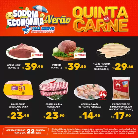 Catálogo Supermercados Jaù Serve em Londrina | Quinta Da Carne | 2026-01-22T00:00:00.000Z - 2026-01-22T00:00:00.000Z
