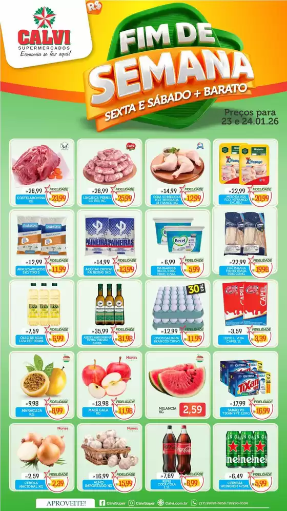 Catálogo Calvi Supermercados | Fim De Semana | 2026-01-23T00:00:00.000Z - 2026-01-24T00:00:00.000Z