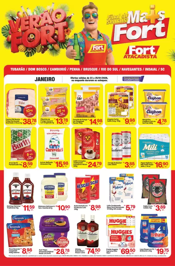 Catálogo Fort Atacadista em Caraguatatuba | SC Fort Fim de Semana 23 a 25 JAN 26 Especial Sul e Vale | 2026-01-23T00:00:00.000Z - 2026-01-25T00:00:00.000Z