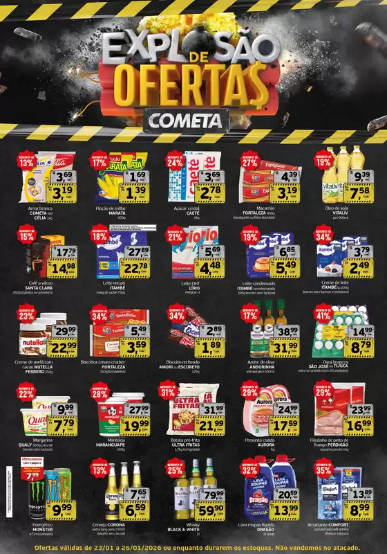 Catálogo Cometa Supermercados em Cerquilho | Explosão De Ofertas Cometa | 2026-01-23T00:00:00.000Z - 2026-01-26T00:00:00.000Z