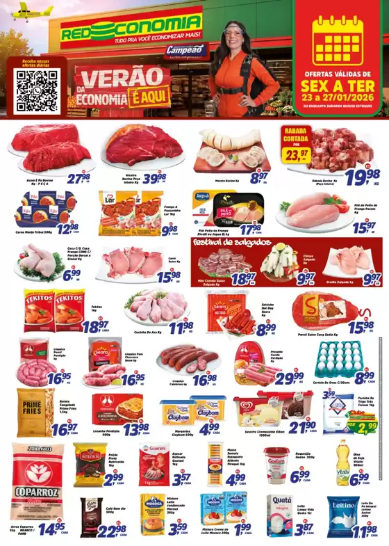 Catálogo Supermercados Campeão em Guarapari | Verão Da Economia E Aqui | 2026-01-23T00:00:00.000Z - 2026-01-27T00:00:00.000Z