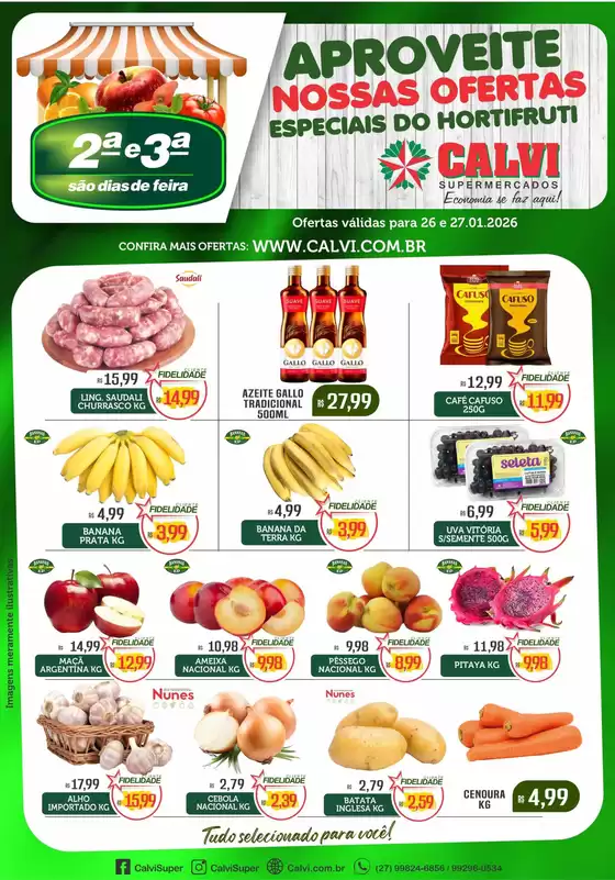 Catálogo Calvi Supermercados em Londrina | ESPECIAIS DO HORTIFRUTI | 2026-01-26T00:00:00.000Z - 2026-01-27T00:00:00.000Z