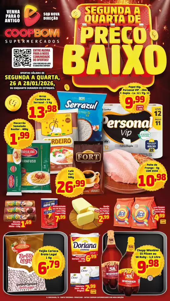Catálogo CoopBom em Londrina | SEGUNDA A QUARTA DE PREÇO BAIXO | 2026-01-26T00:00:00.000Z - 2026-01-28T00:00:00.000Z