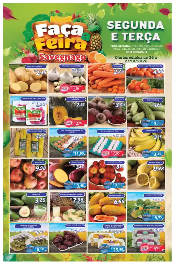 Catálogo Supermercado Savegnago em Campinas | ofertas Savegnago Jardinópolis | 2026-01-26T00:00:00.000Z - 2026-01-27T00:00:00.000Z