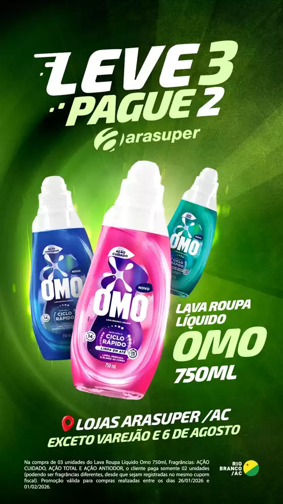 Catálogo Araújo Supermercados | LEVE 3 PAGUE 2 | 2026-01-26T00:00:00.000Z - 2026-02-01T00:00:00.000Z