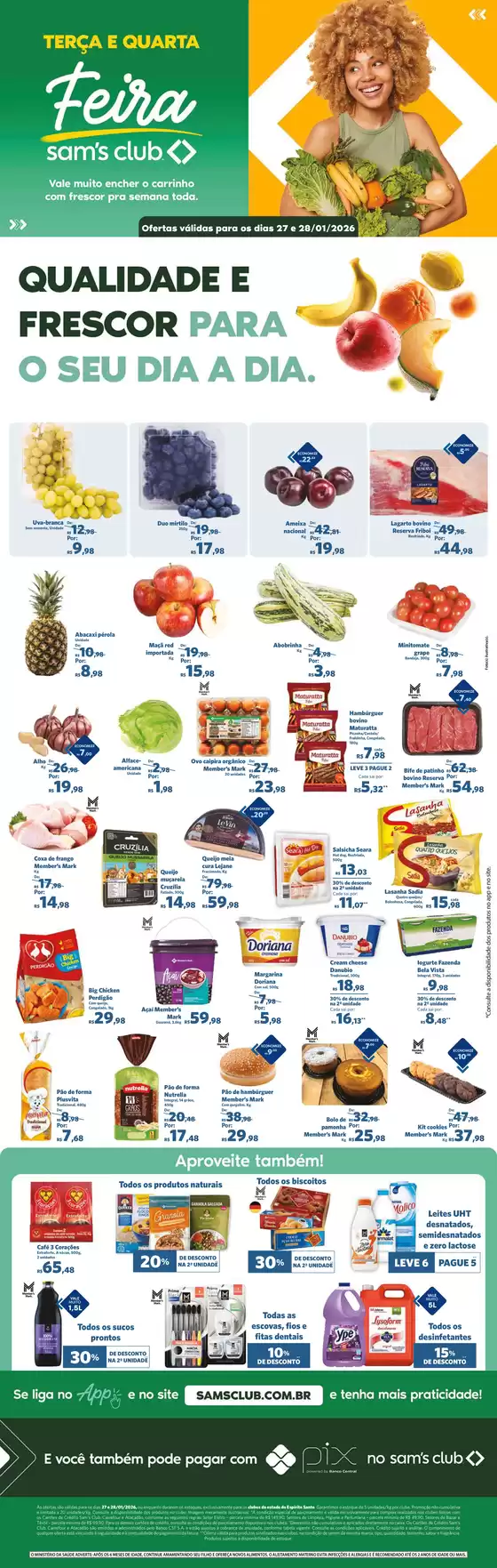 Catálogo Sam's Club em São Sebastião do Paraíso | Melhores ofertas para todos os caçadores de pechinchas | 2026-01-27T00:00:00.000Z - 2026-01-28T00:00:00.000Z