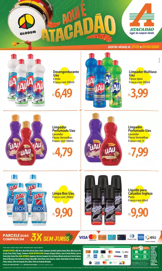 Catálogo Atacadão em Cristais Paulista | Atacadão - Limpeza | 2026-01-27T00:00:00.000Z - 2026-02-01T00:00:00.000Z