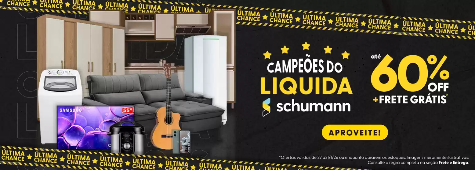 Catálogo Schumann em Franca | Economize agora com nossas ofertas | 2026-01-27T00:00:00.000Z - 2026-01-31T00:00:00.000Z