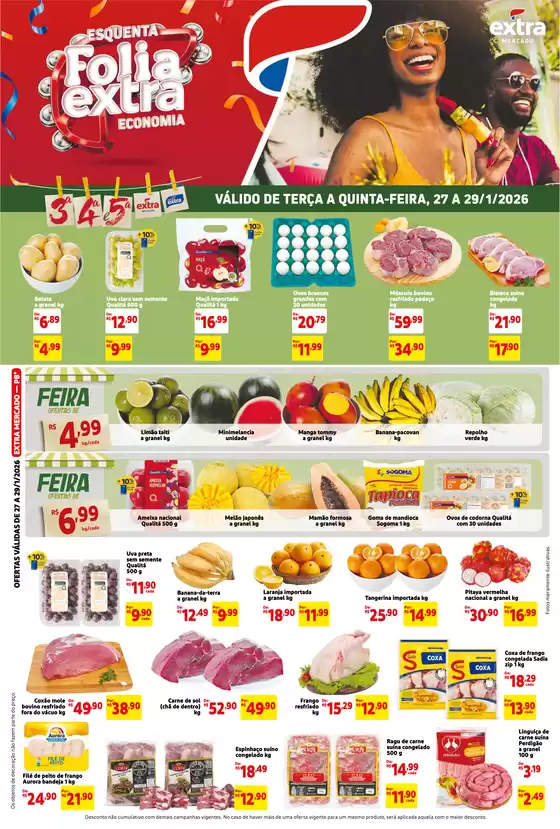 Catálogo Mercado Extra | Ofertas exclusivas e pechinchas | 2026-01-27T00:00:00.000Z - 2026-01-29T00:00:00.000Z