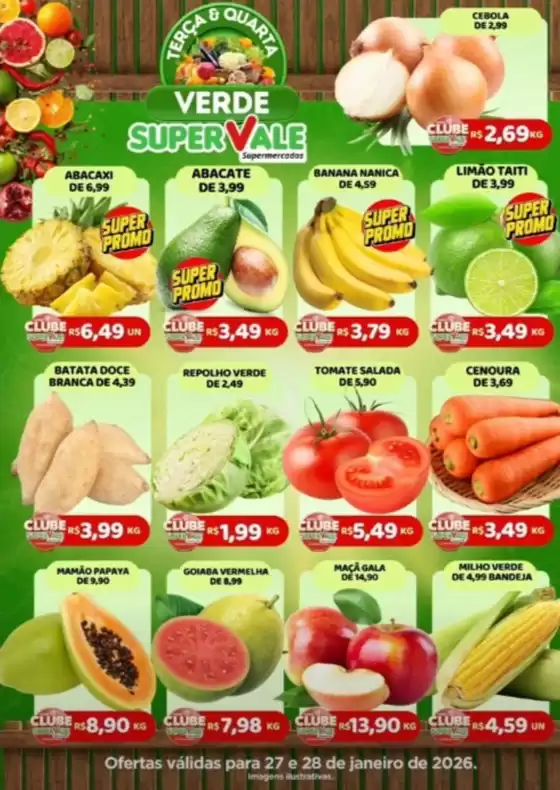 Catálogo Super Vale Supermercados em Pedregulho | Encarte Super Vale Supermercados | 2026-01-27T00:00:00.000Z - 2026-01-28T00:00:00.000Z